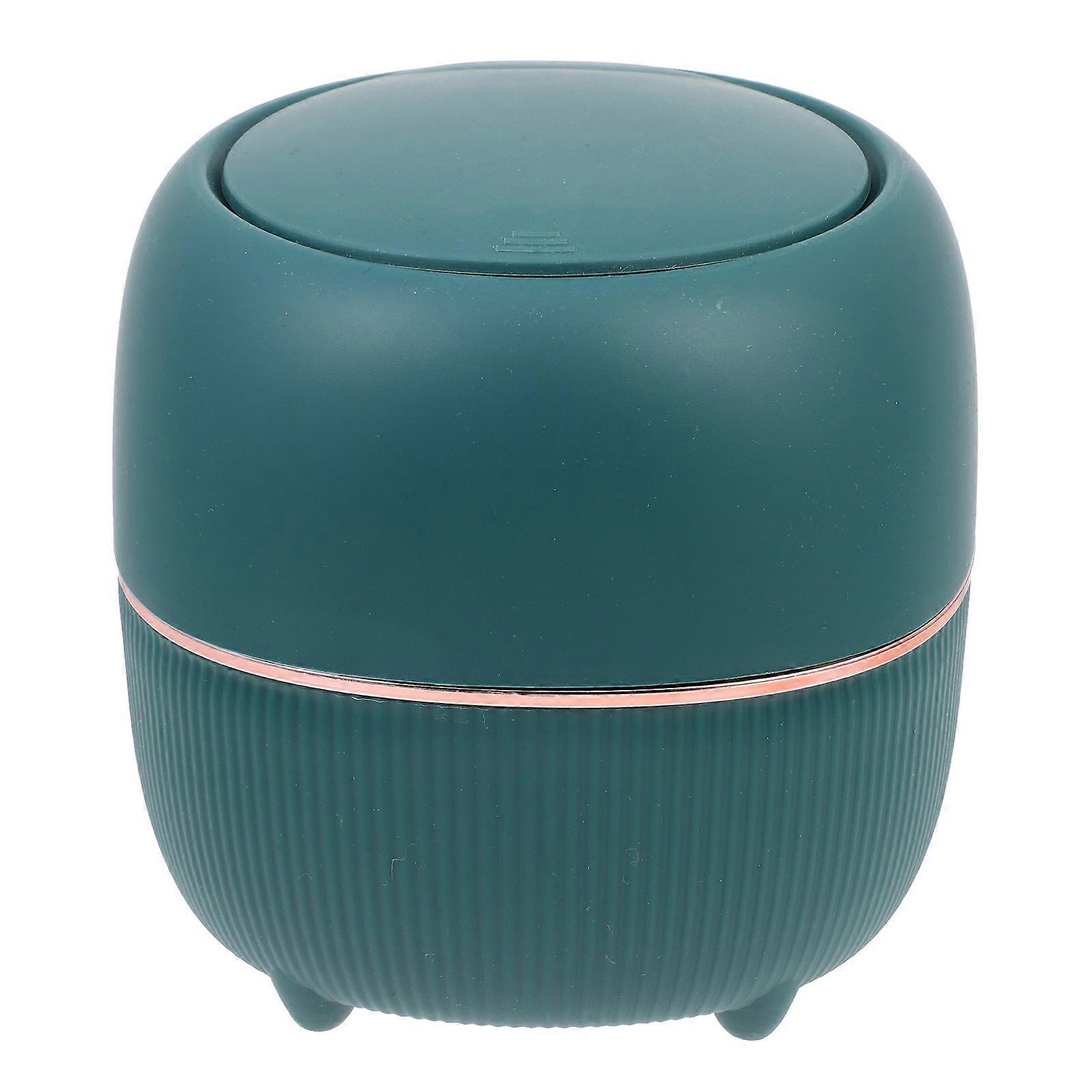 Multi-Use Trash Can Tabletop Trash Can for Home Use 2Pcs Green Press
