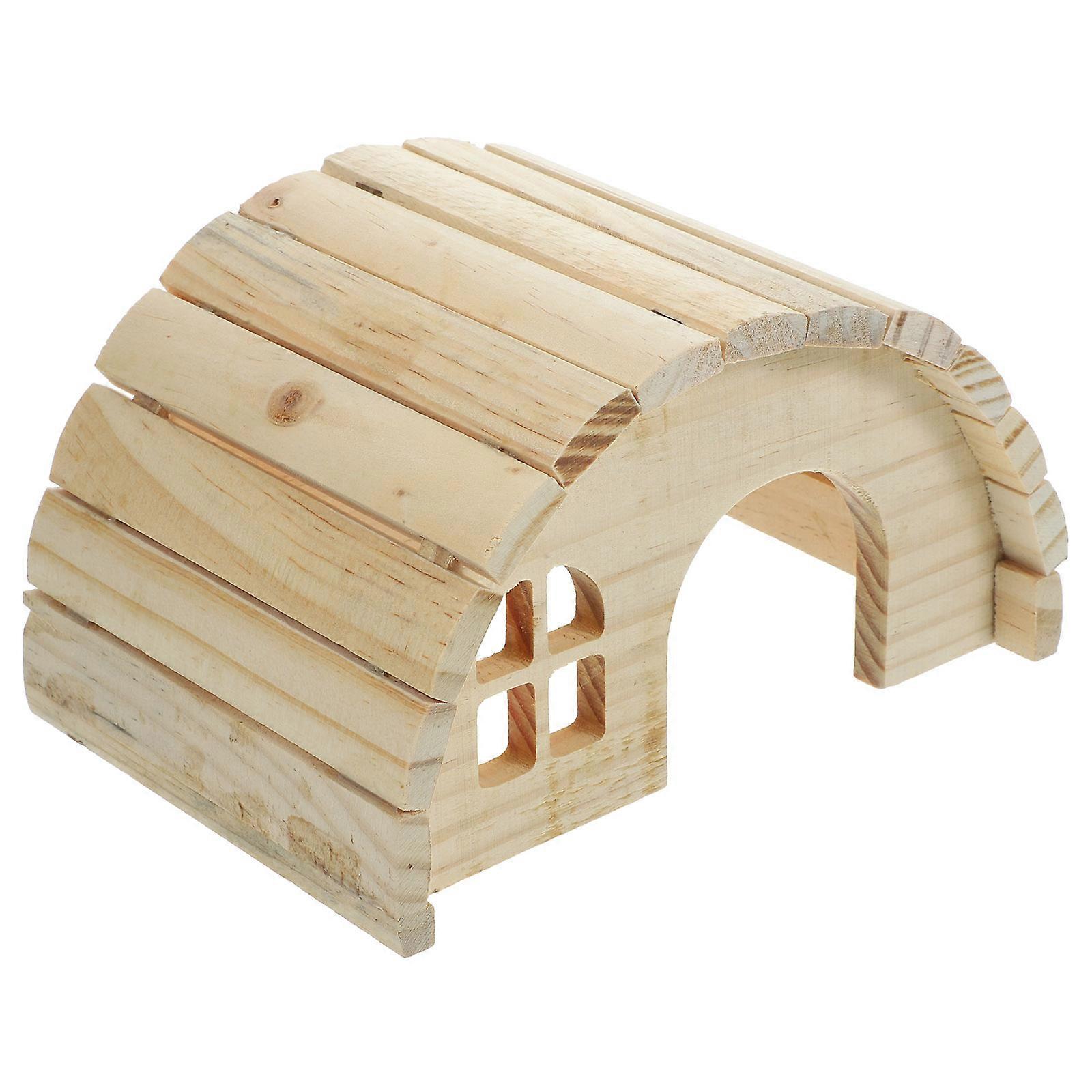 Small Pets Wooden Hamster Hut for Hideout 3Sets of Hamster Toy