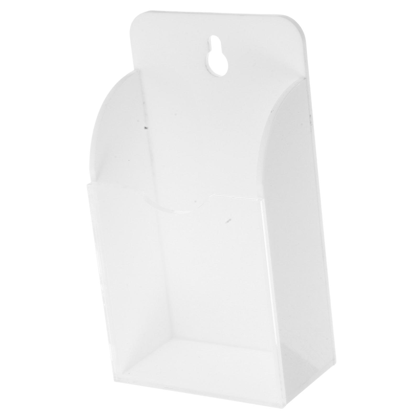 Wall Mount Remote Control Holder Acrylic Organizer for 2Pcs Storage