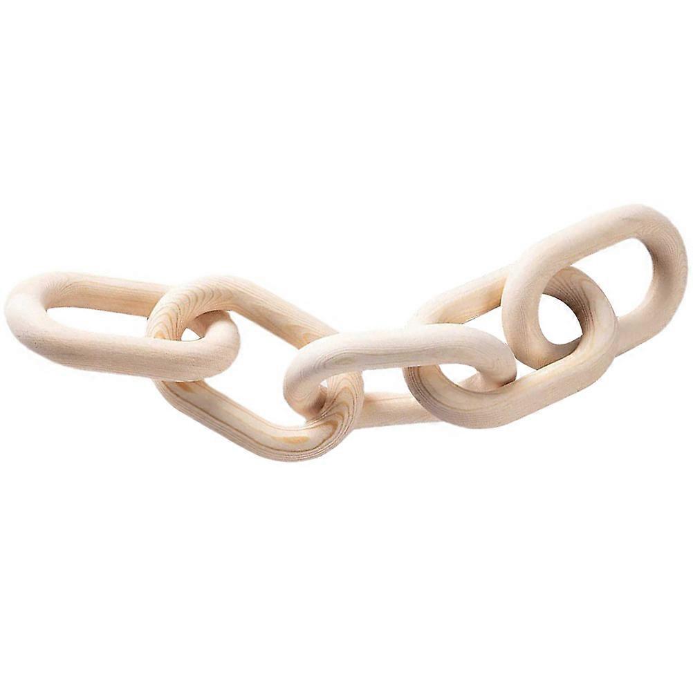 Wooden Chain Hanging Decor for Coffee Table 3Pcs Rustic Link Chain