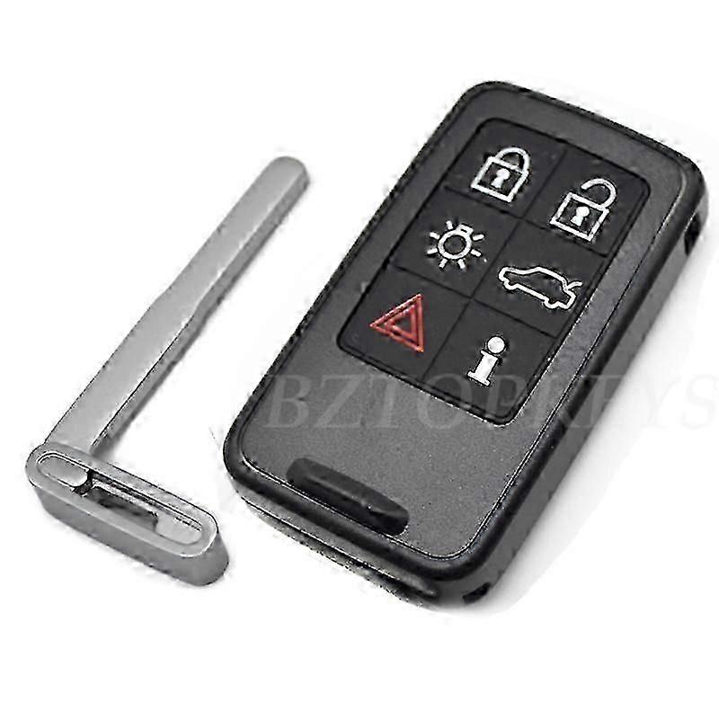 Smart Car key replacement for for Volvo S60 V60 V70 S80 XC70 XC60 2008-2017 5/6 buttons remote keyless Case