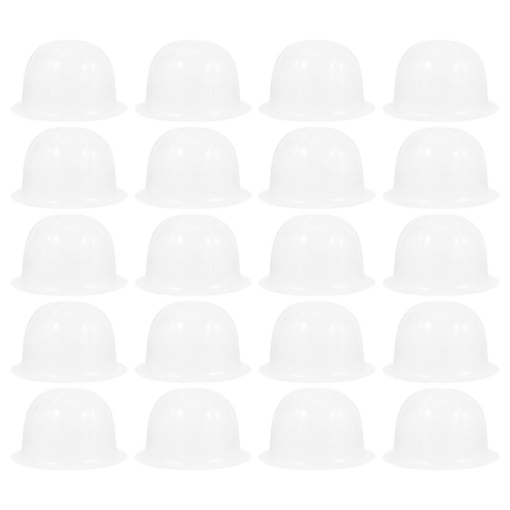 Cap Display Holder Transparent Baseball Hat Organizer Anti Deformation Design Short Brim Hat Shaper Round Dome Shape for Personal Collections 20Set