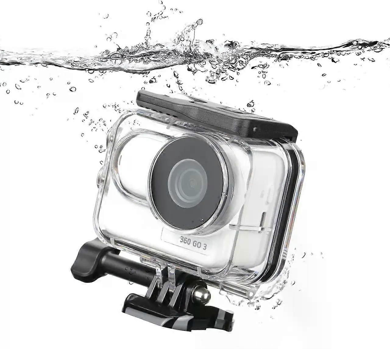 Dive Waterproof Protector Case Housing for Insta360 Go 3 / Go 3S Action Camera Accessories Diving Depth 60M/196FT Underwater Protective Case