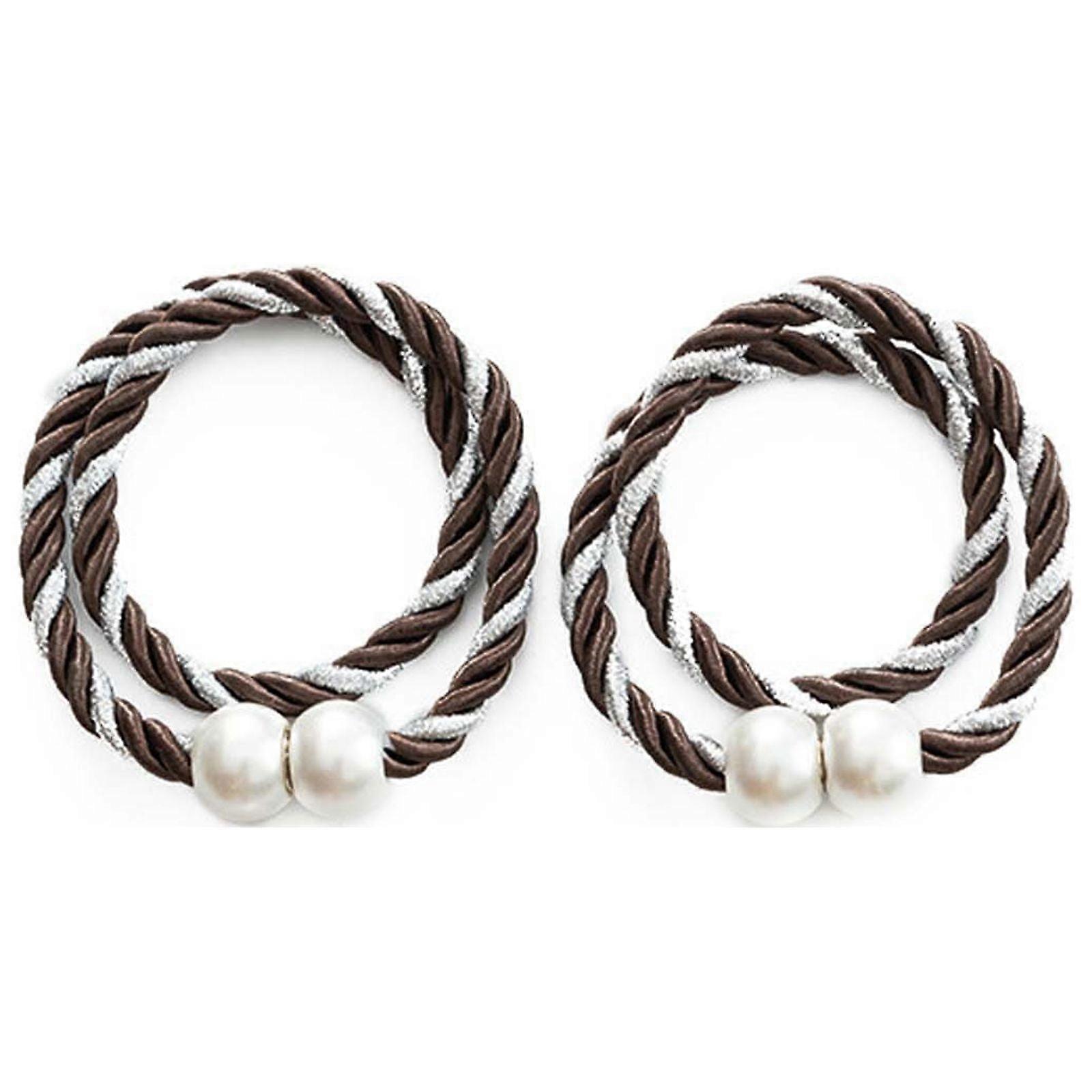 2Pc 16 Inch Magnetic Curtain Tiebacks, Convenient Curtain Weaving And Fixing Ropes ,Decorative Curtain Holdbacks for Window Décor