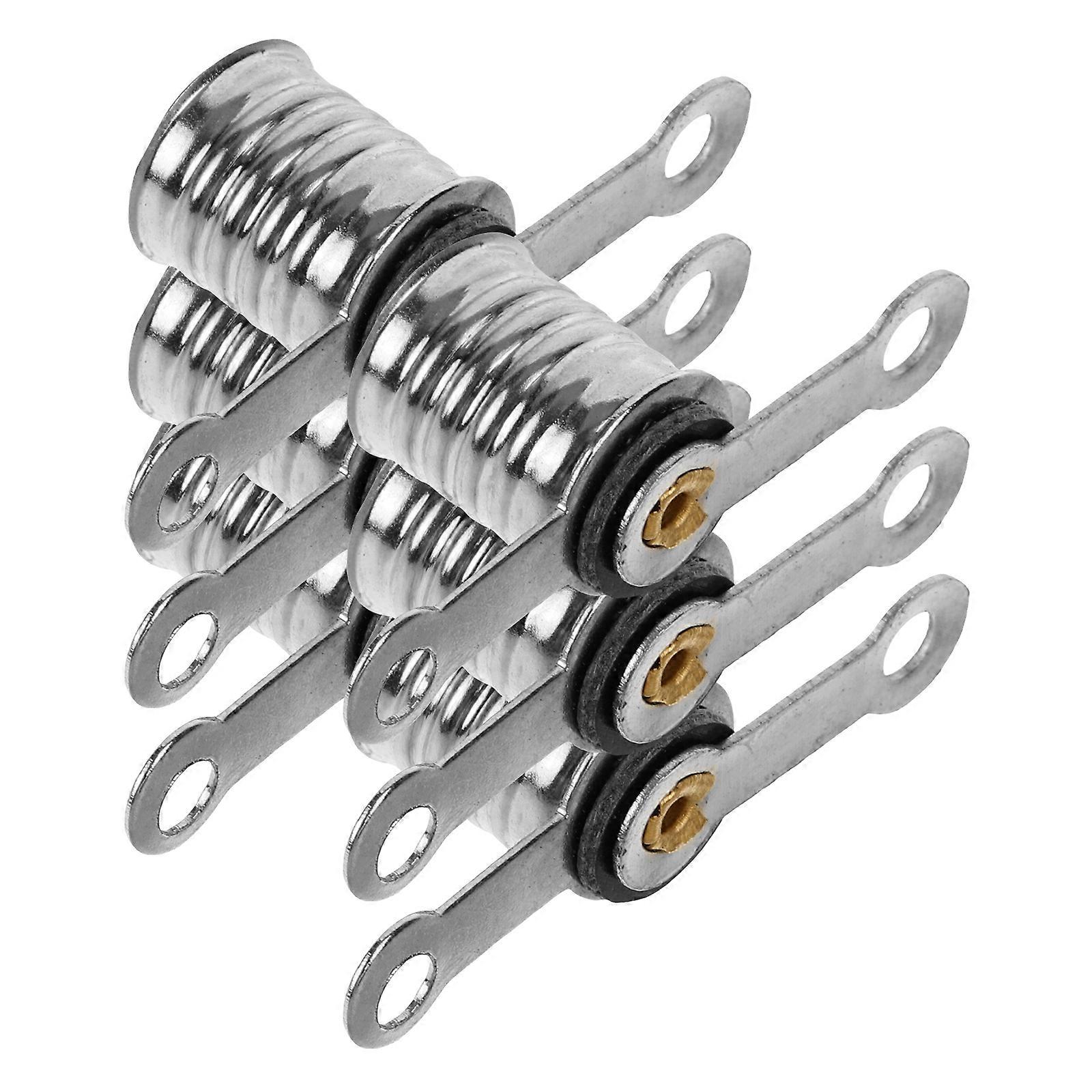 Socket Lamp Holders 6Pcs Miniature Iron Connectors For Laboratory And DIY Projects With Durable Design