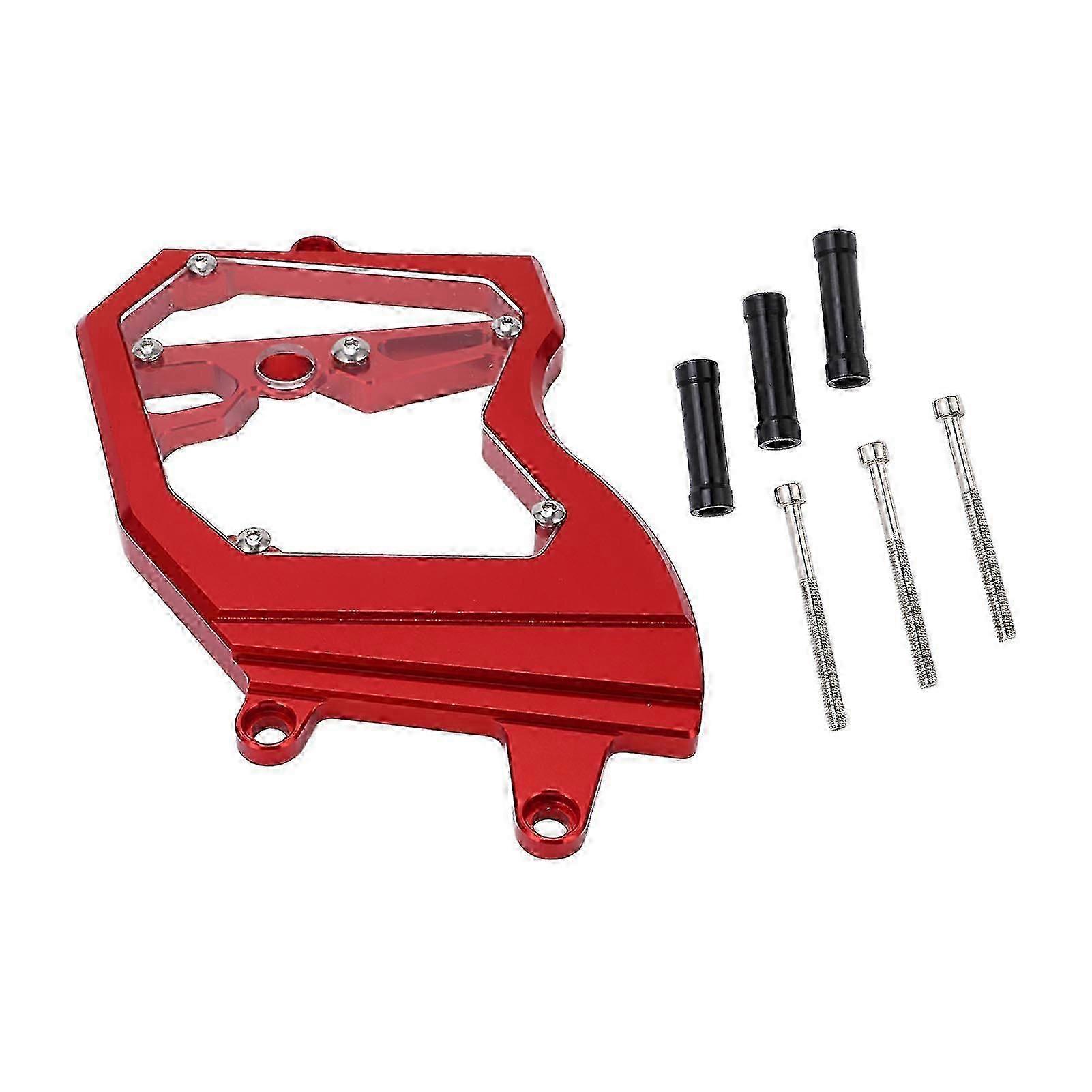Exquisite Front Sprocket Cover CNC Aluminium Alloy Chain Guard Protector Motorcycle Refitting Replacement for ZX6R 2009?2021Red