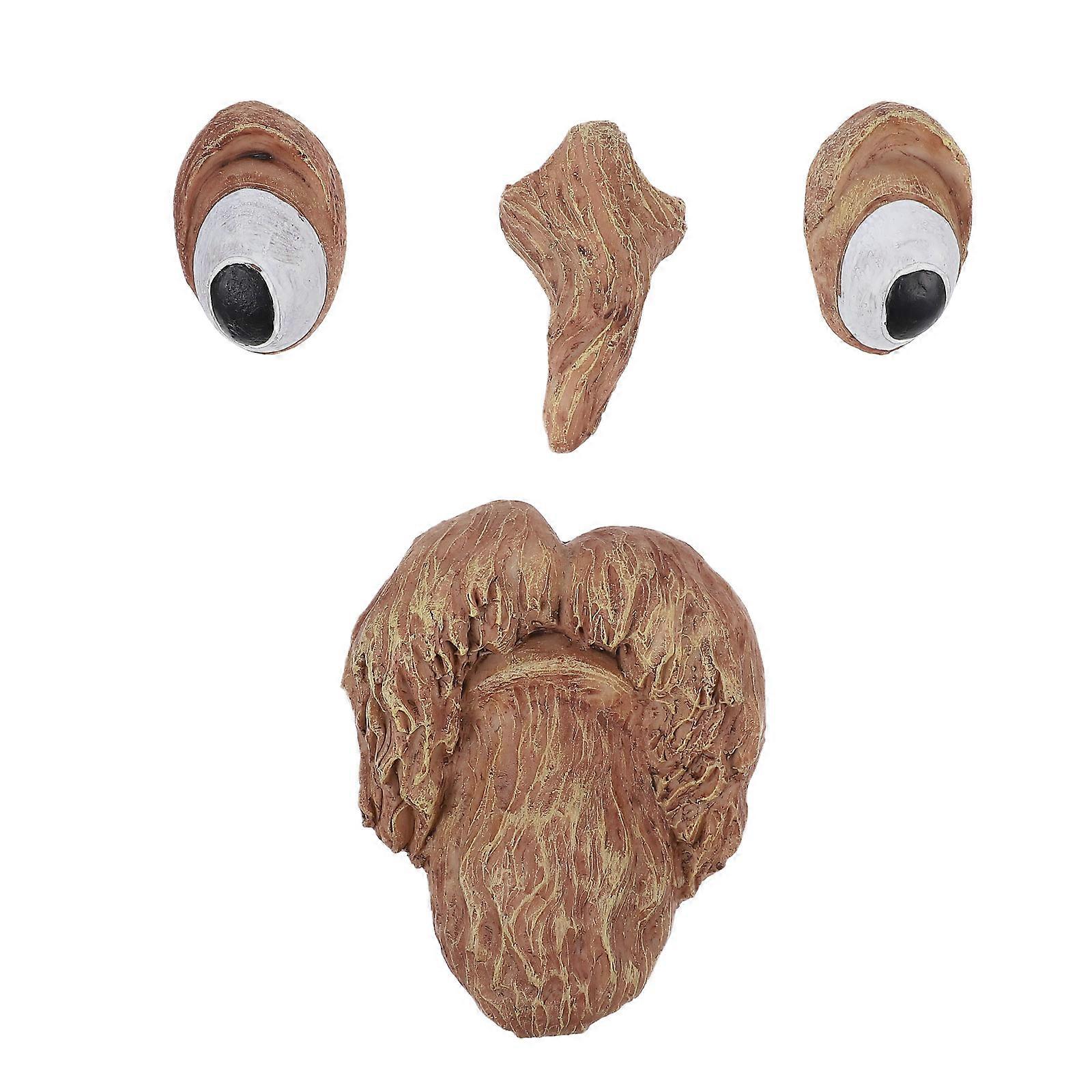 Resin Face Tree Easter Outdoor Layout Party Face Tree Sculpture 1Set