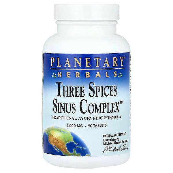 Planetary Herbals, Three Spices Sinus ComplexÃÂ¢ÃÂÃÂ¢, 90 Tablets (500 mg per Tablet)