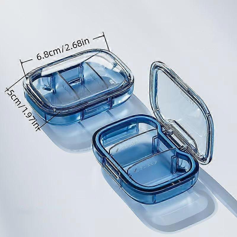 Portable Pill Organizer Box, 1 Count 7-day Weekly Pill Storage Box, Pill Organizer for Home Office Travel, Ideal for Meals and Sealed Protec