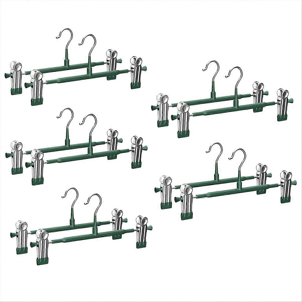 Clothes Pants Hanger Space-Saving 360-Degree Rotating Hook Skirt Clip