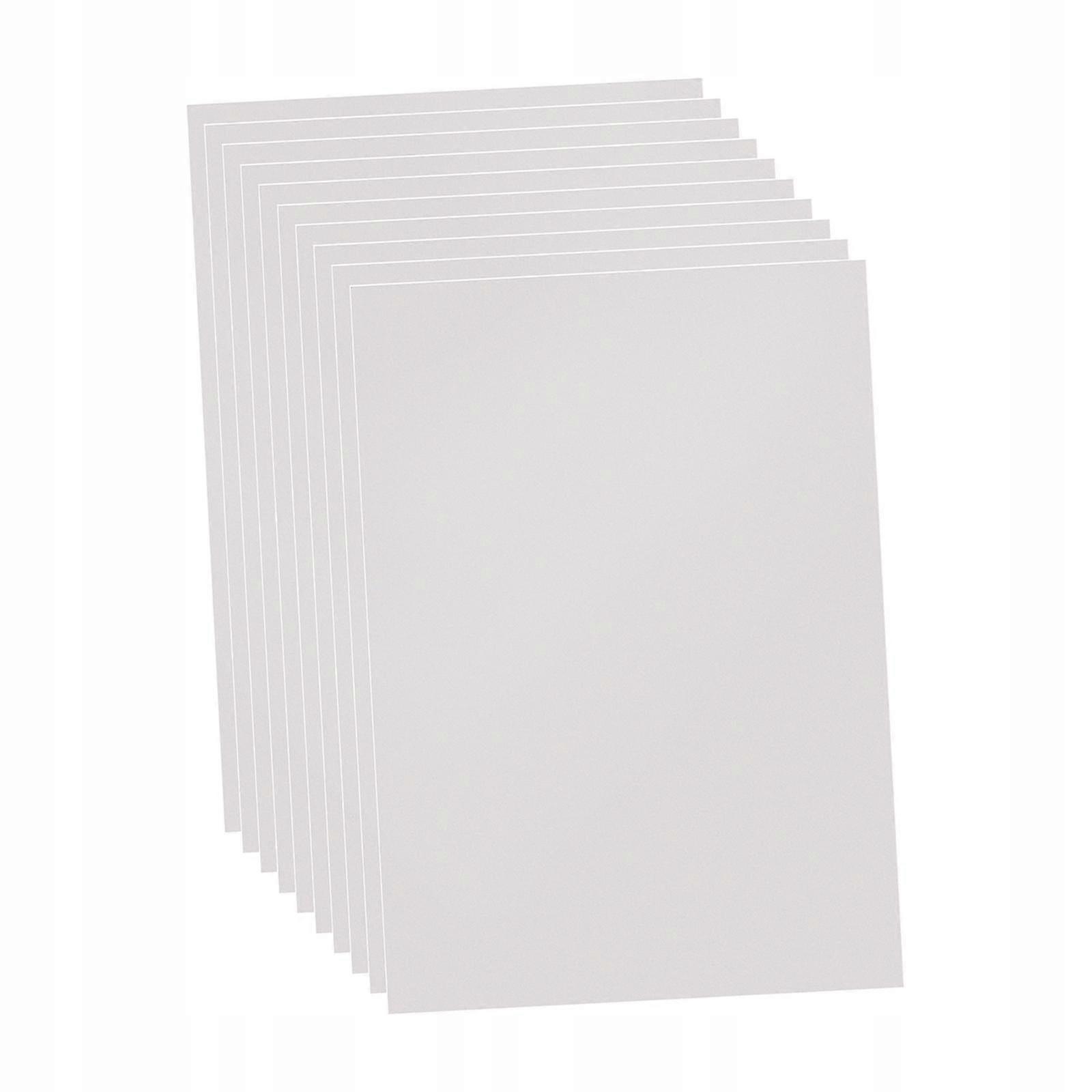 10 قطع صفائح بولي كلوريد الفينيل DIY ورقة فنية خفيفة الوزن 297 مم × 210 مم واضح