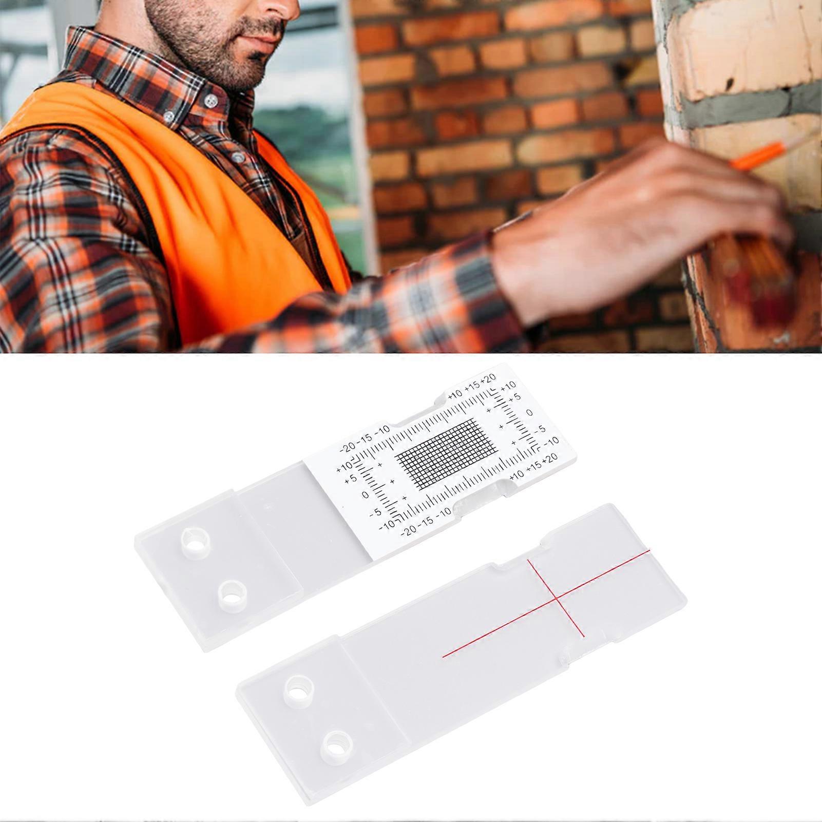 Gap Measuring Instrument Acrylic Building Wall Standard Crack Monitor Corner Crack Comparison Caliper 