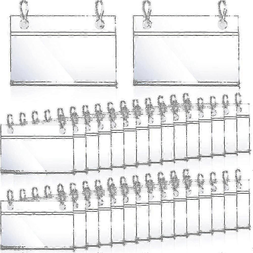 Plastic labelhouder met geldwaarde, labeltickethangclip (30 stuks)