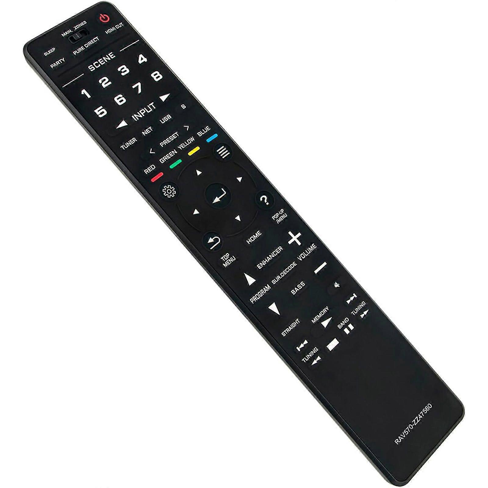 RAV570 ZZ47560 Replace Remote Control Compatible with Yamaha AV Receiver RX-A780 RX-V685 TSR-7850 RX-A880 RX-A780BL