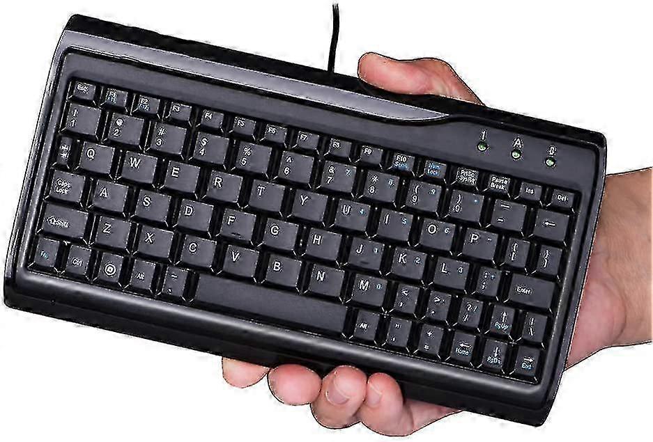 Small wired keyboard for computer, 78 keys compact for industrial use