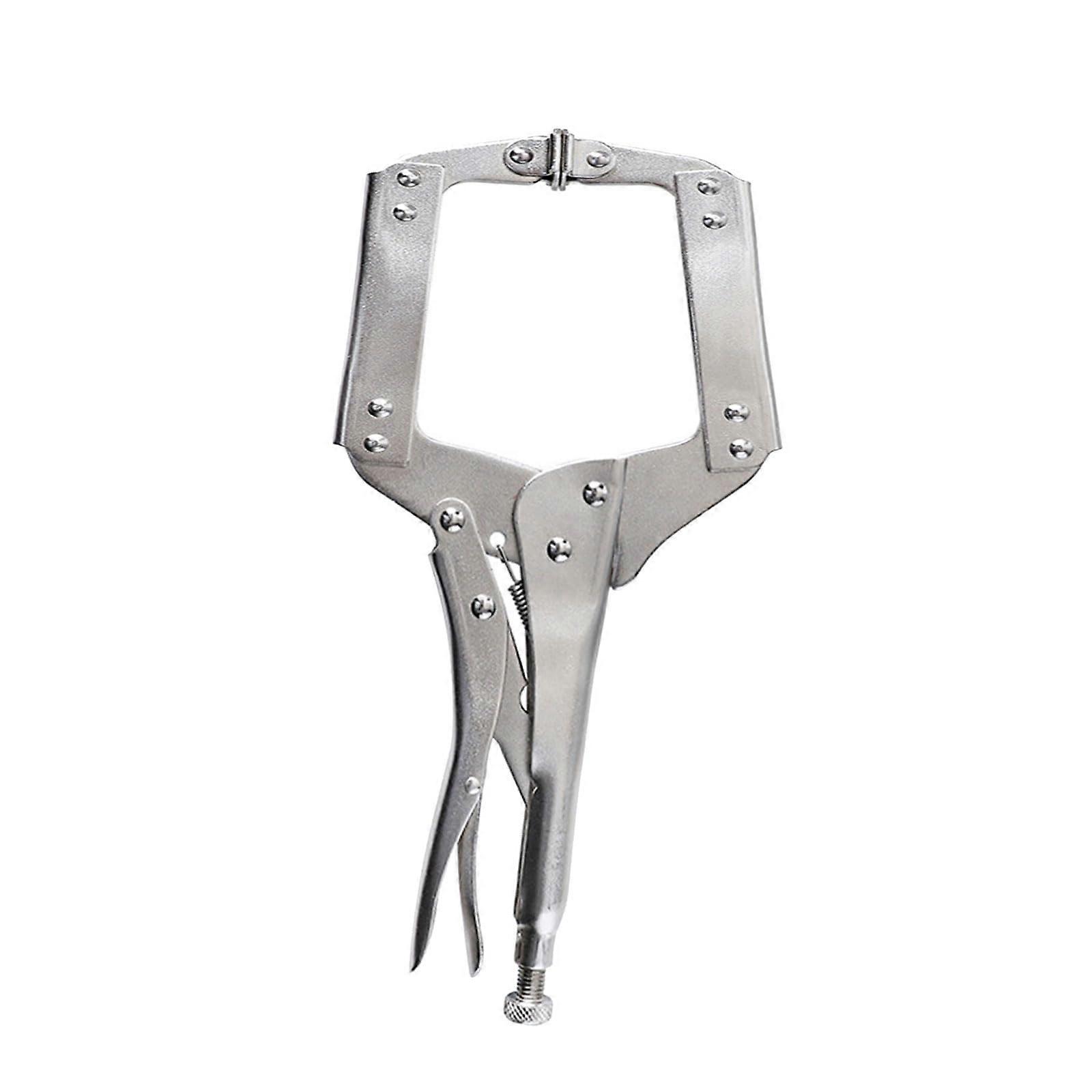 C Clamp Locking Pliers  6/9/11 Inch Heavy C Clamps With Swivel Pads, Adjustable Welding And Woodworking Tool Opening