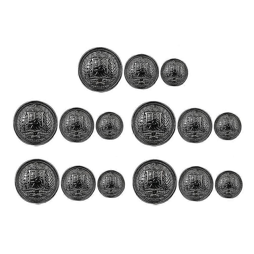30Pcs Metal Coat Buttons Coat British Style Buttons Coat Decorative Buttons
