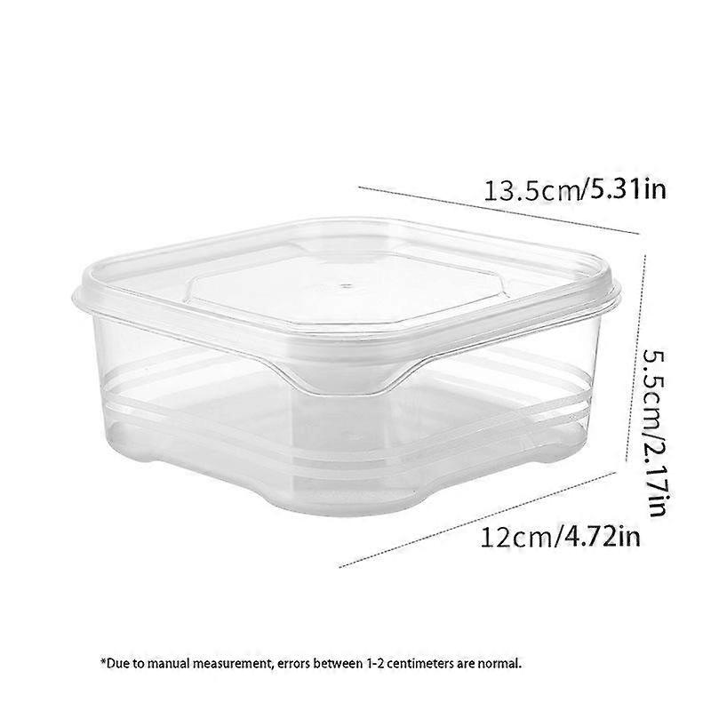 Quick-Frozen Meat and Vegetables Storage Container-Free of Food Grade Plastic, Fresh Food Preparation Refrigerator Storage Box | Stackable D