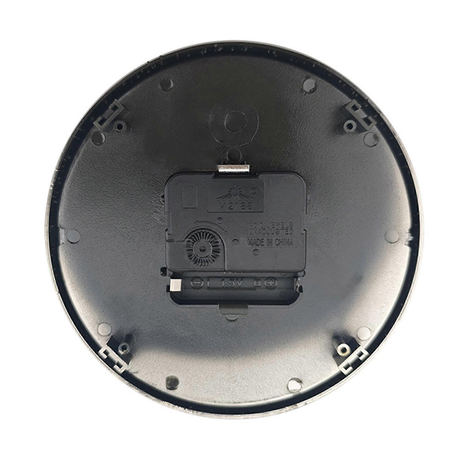 Noiseless 160mm Round Clock Mechanism Precise Crystal Motion ABS Telecommute Use Multicolor