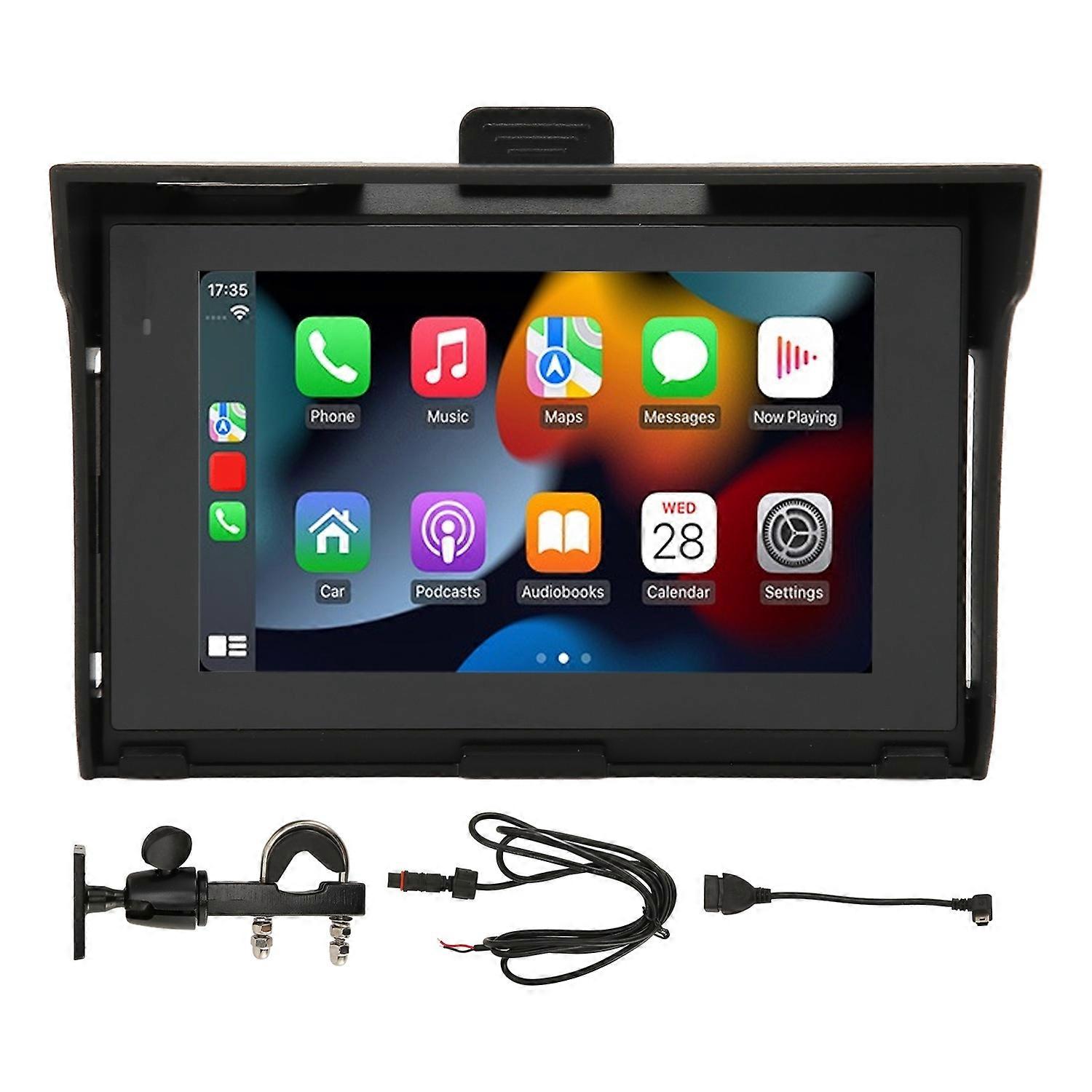5 Inch MP5 Player IPS Touch Screen Audio Video Player for Motorcycle Dual Bluetooth Function IP67 Wa