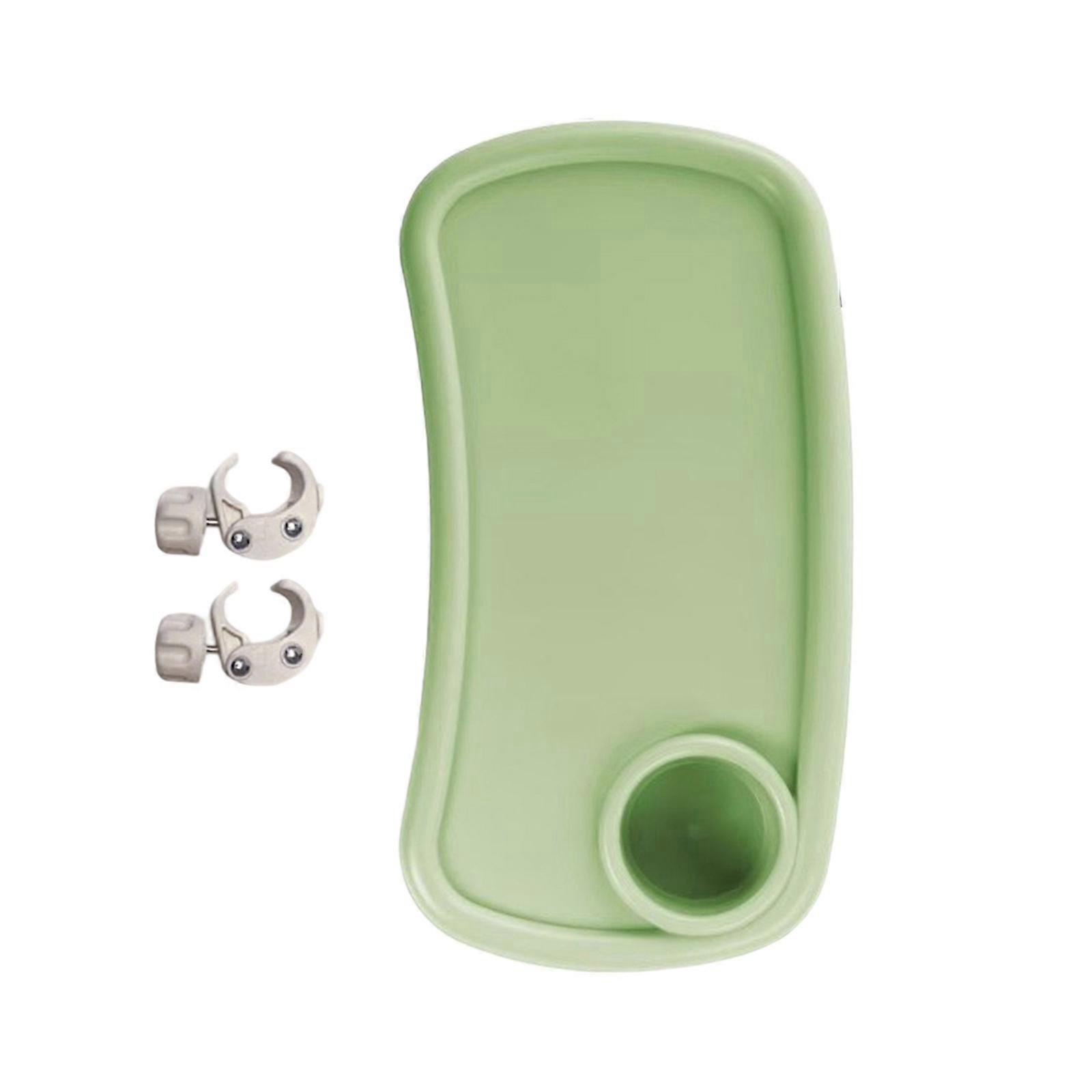 Easy to Clean Strollers Food Holder ABS Plastic Construction Easy Attachment Design For Different Pushchair Types  Green