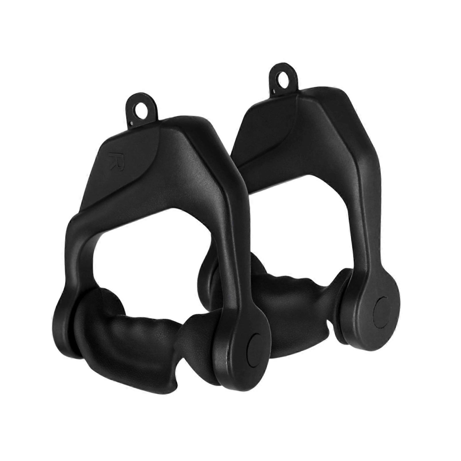 Ergonomic Pulley Cable Machine Handle Fitness Workout Band Handle Heavy Duty Working Out Handle for Gym Enduring Multicolor