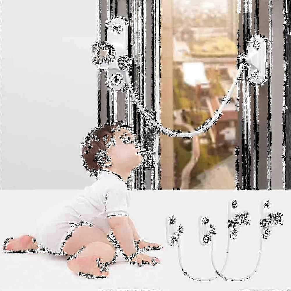 4 Pcs Window Restrictor Locks Window Restrictors Baby Security Window Locks Window Locks Door Locks