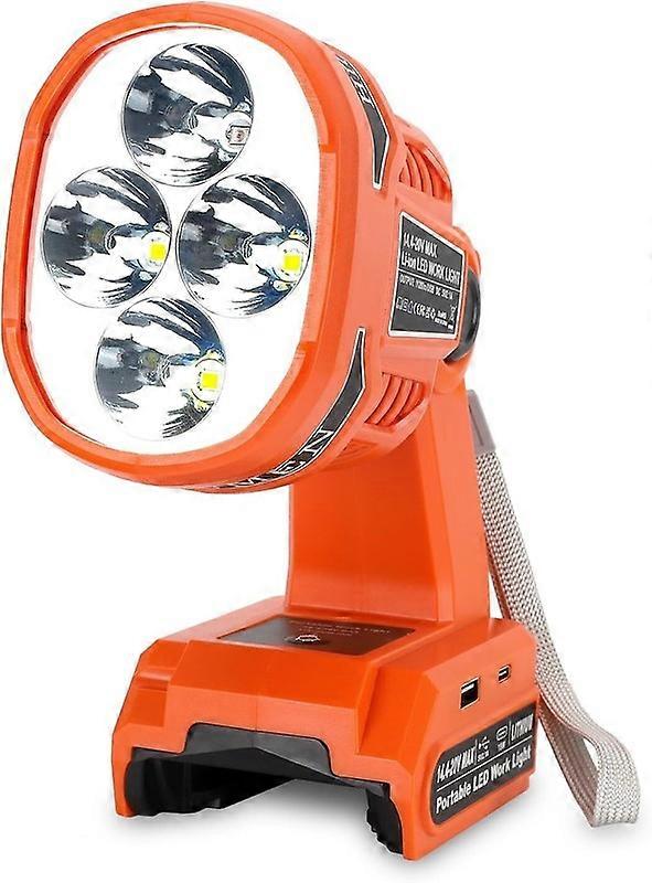 1120LM LED Spotlight Cordless Flashlight LED Work Light for Black &Decker 20v