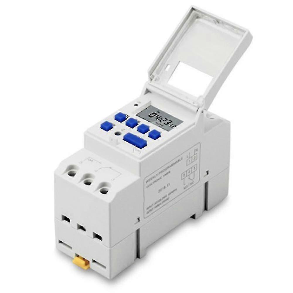 Electronic Weekly 7 Days Programmable Digital Industrial Time Switch Relay Timer Control Ac 220v 16