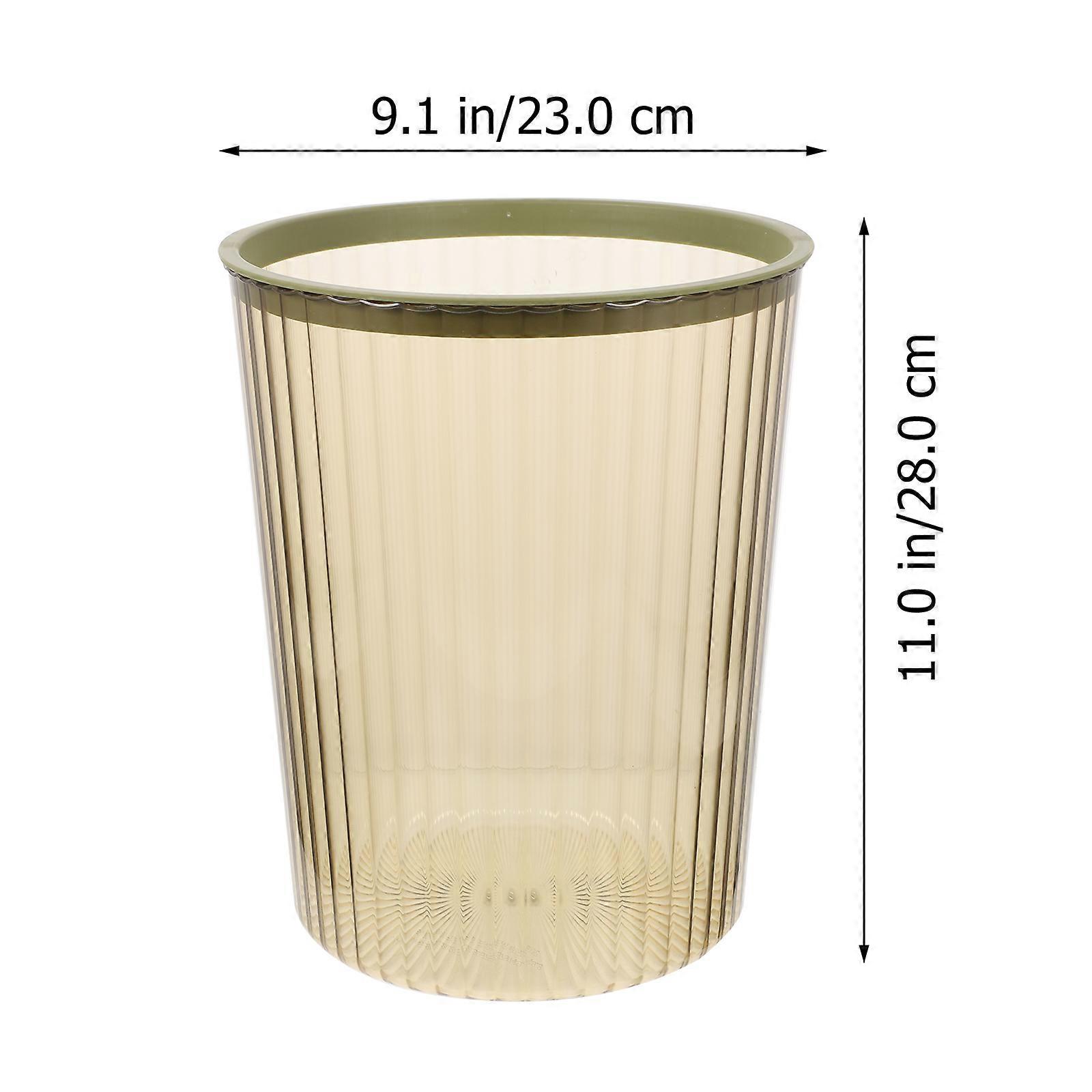 Household Trash Container Nordic Style Waste Storage Basket Round Home Trash Can