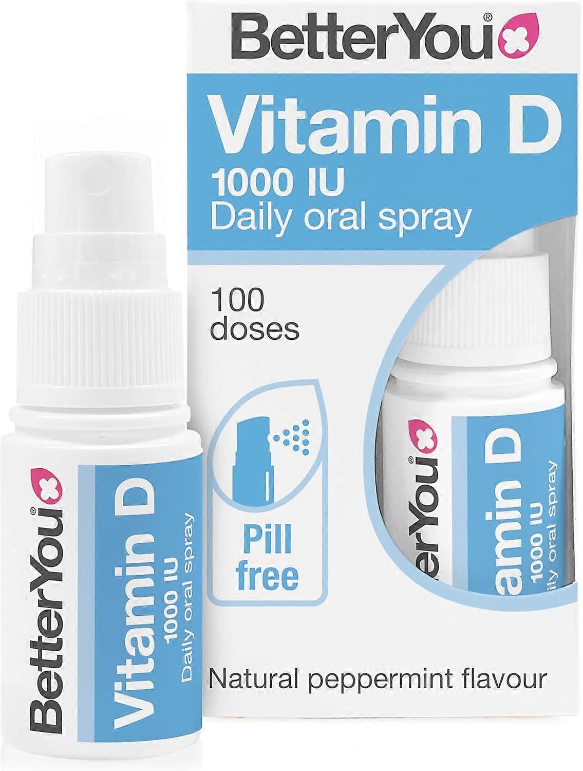 BetterYou, D 1000 Oral Vit D3 Spray, 15ml