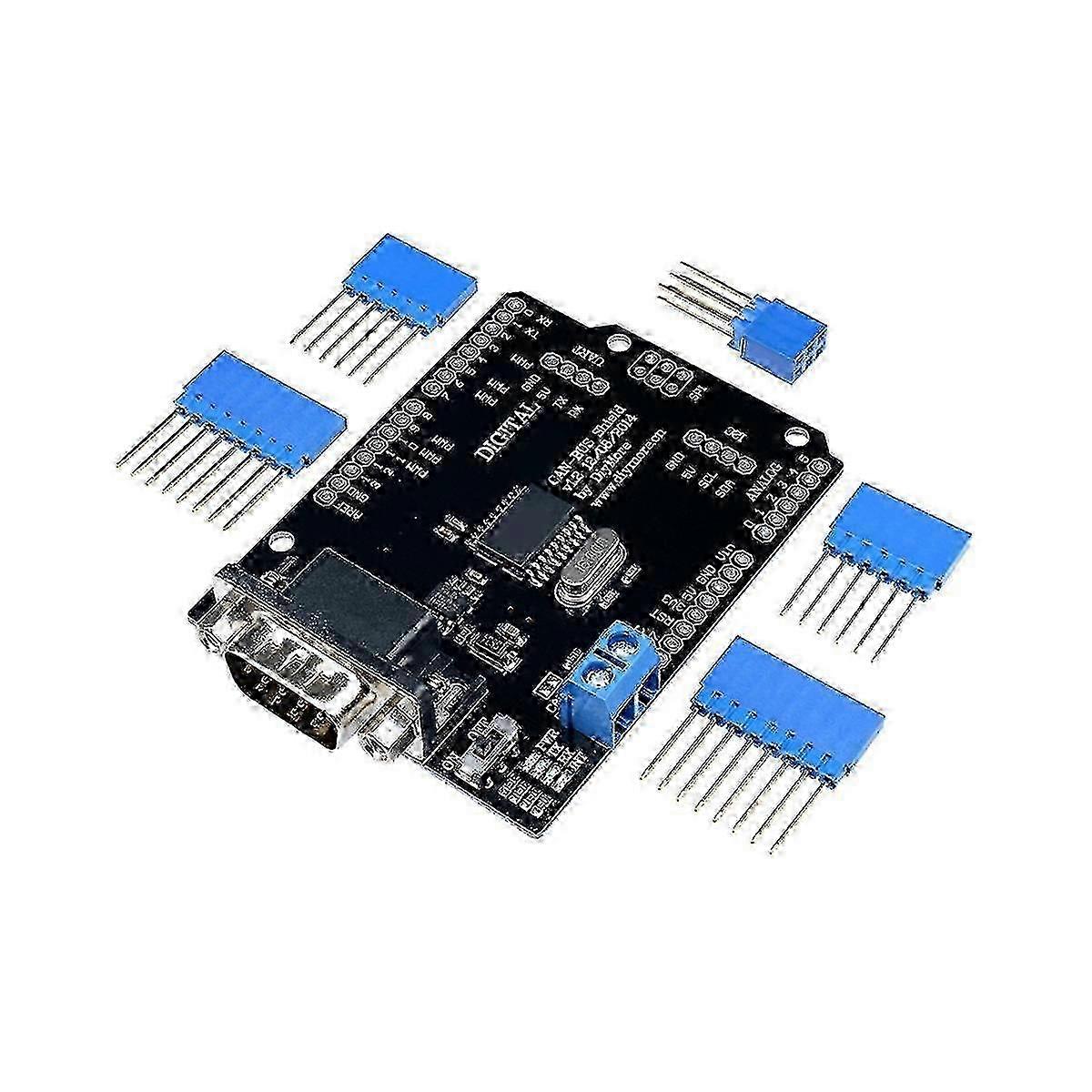 Exquisite MCP2515 Can Bus Shield Board SPI Interface Connector Expansion Controller Module DC 5V-12V for Seee