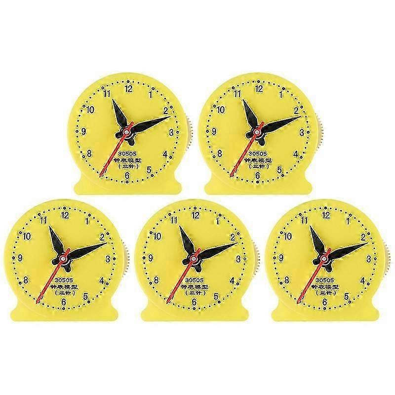 5pcs Educational Clocks - Learn to Read Time Toys for Students