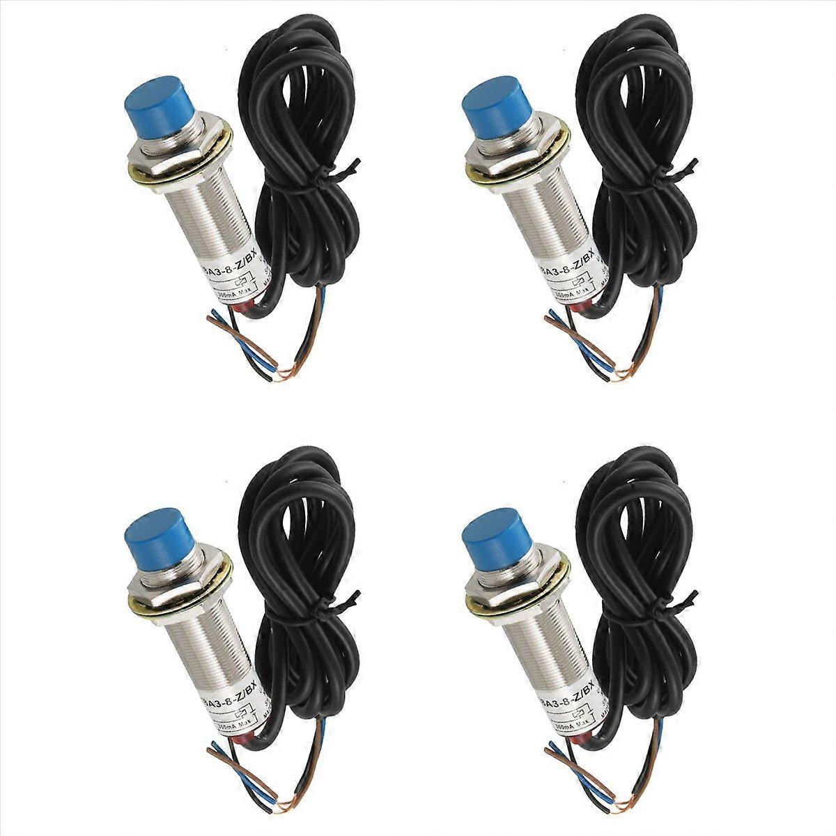 4X LJ18A3 - 8-Z / BX DC6-36V 8 mm Tubular Inductive PROXIMITY Sensor Switch Detector NPN