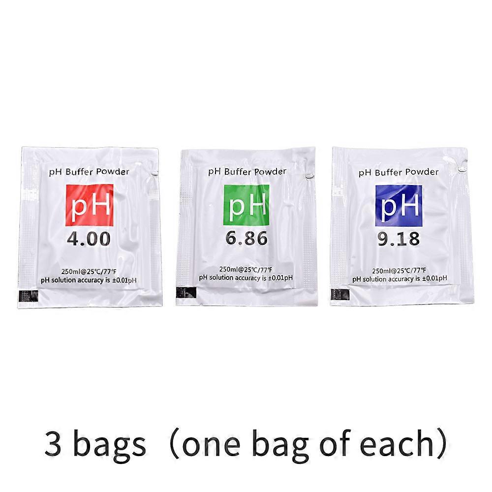 3/6/15pcs PH 4.00 6.86 9.18 Solution Calibration Buffer Powder Accuracy 0.01PH For PH Tester Meter Digital Measurement