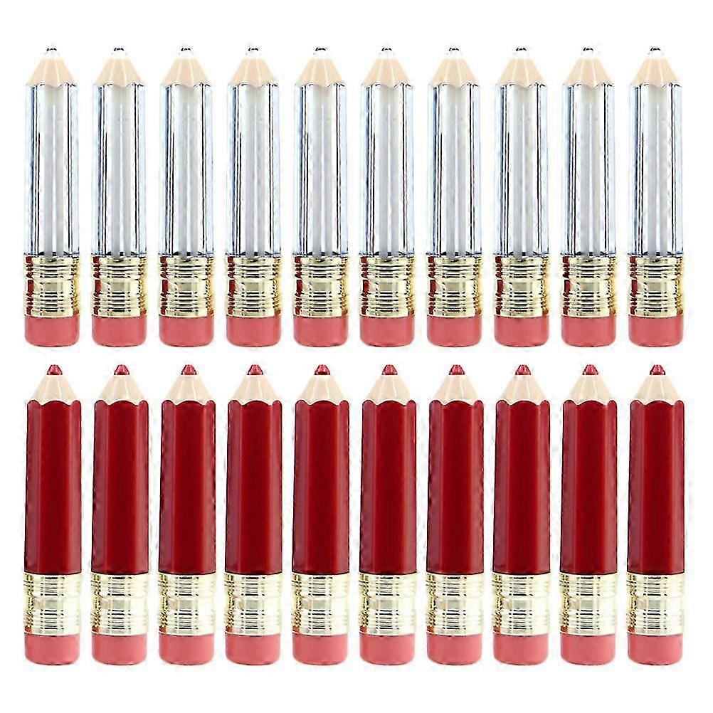 20pcs Pencil Shaped Lipstick Samples Containers Empty Mini Lip Gloss Tube