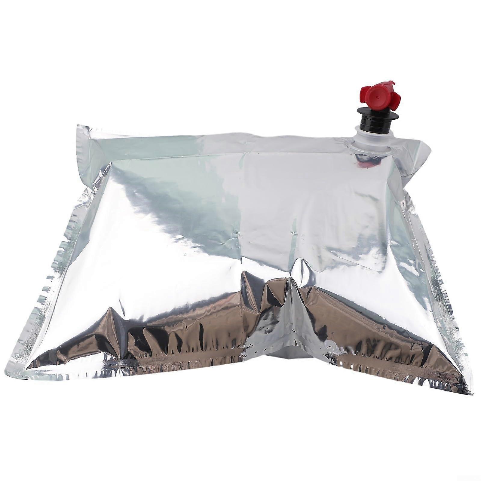 Bag in Box 5L Beverage Dispenser Bags with Butterfly Tap for Drink Storage Container 5 Pack