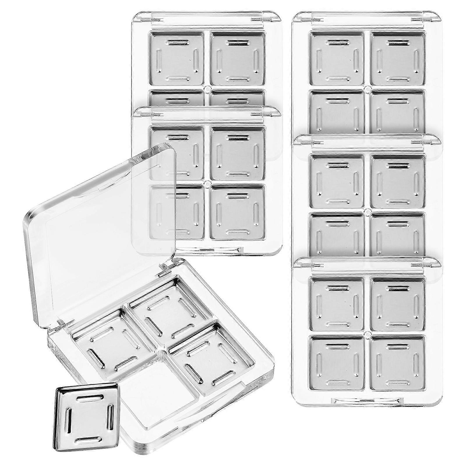 Eyeshadow Palette Empty Makeup Pallet for Makeup Use 6Pcs Clear Plastic