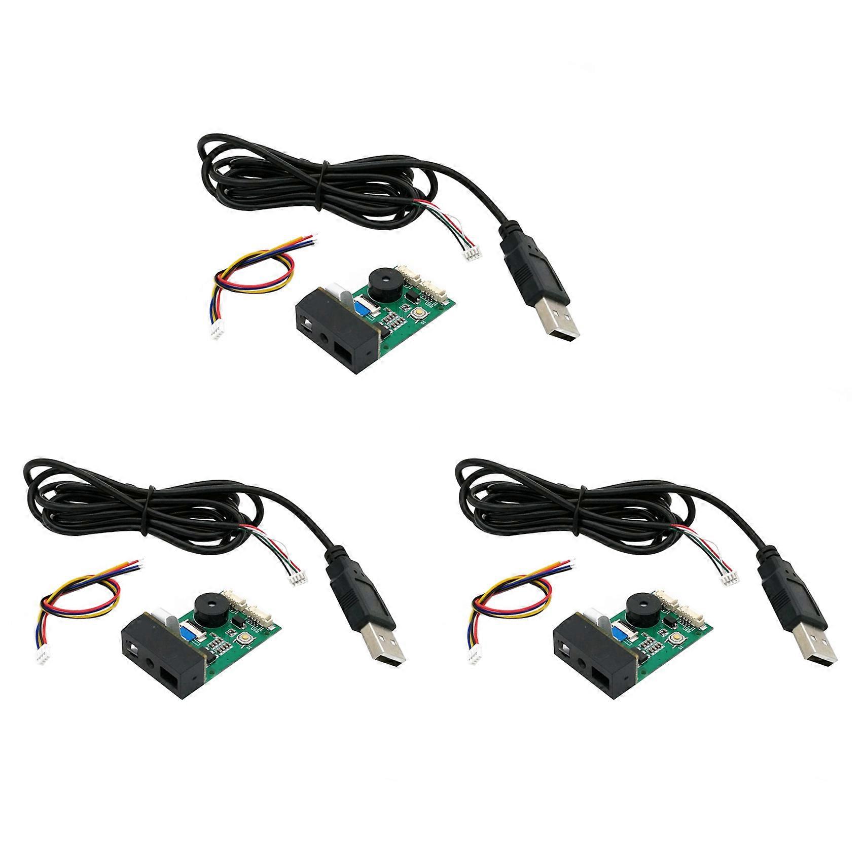 3X GM67 1D/2D USB UART Lecteur de code-barres Lecteur de module de scanner de code QR