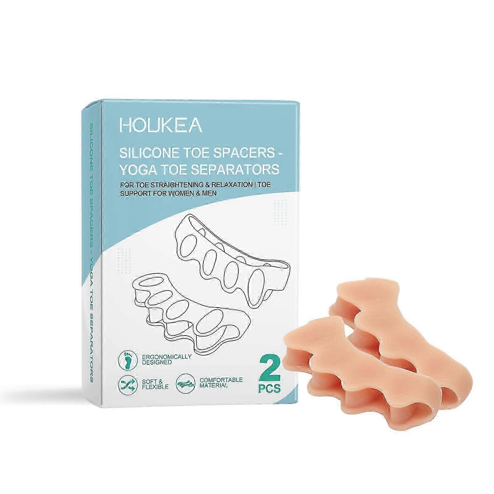Comfortable Silicone Toe Spacers  Ergonomic, Reusable, Relieve Discomfort