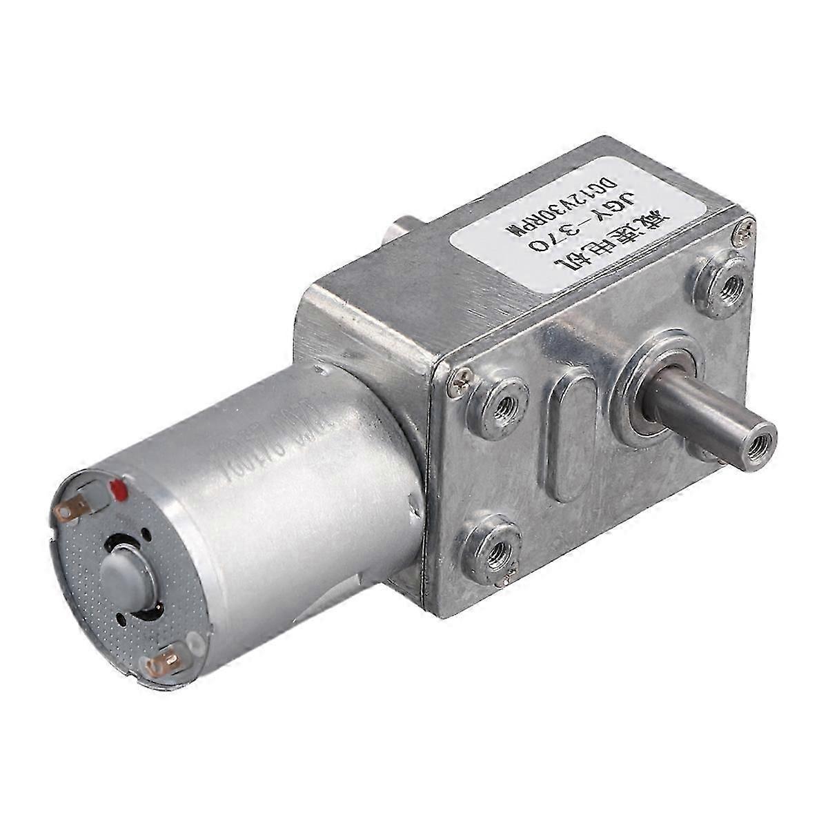 12V High Torque DC Motor 30RPM Worm Geared for Speed Control