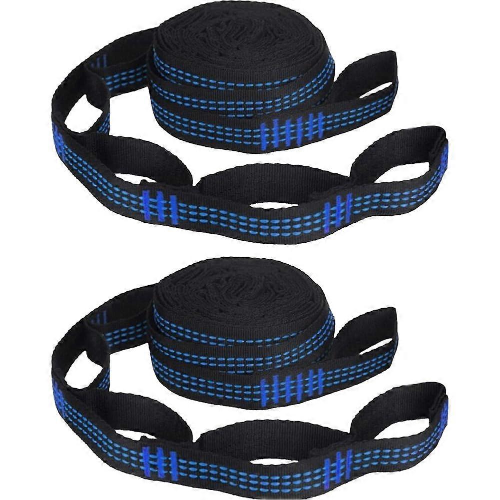 2pcs Durable Nylon Hammock Tree Straps Set with TreeFriendly Protection for Outdoor Camping