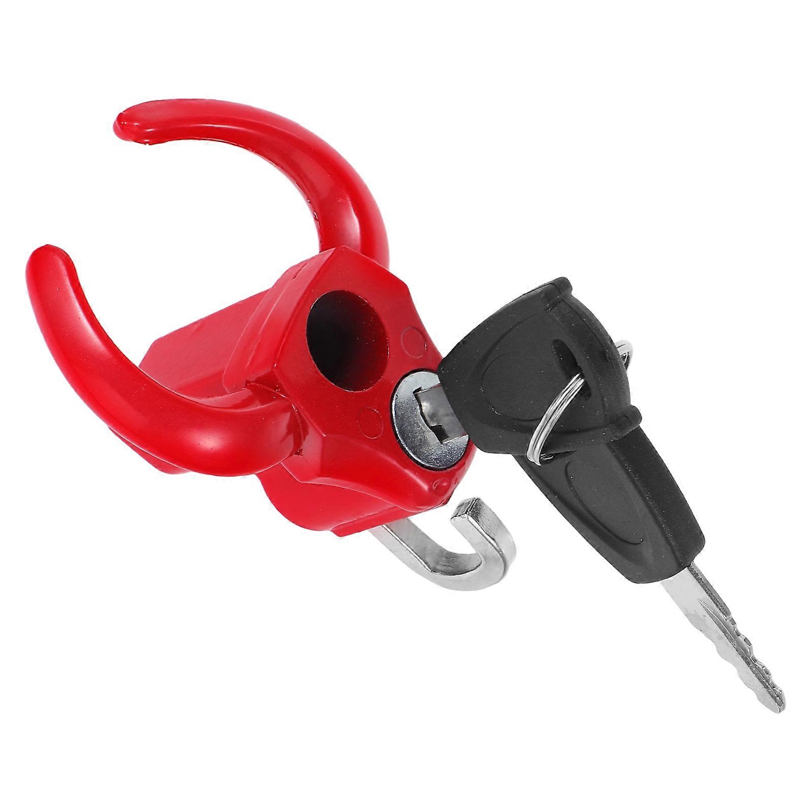 Motorcycle Hook Heavy Duty Hanger for Secure Storage Red