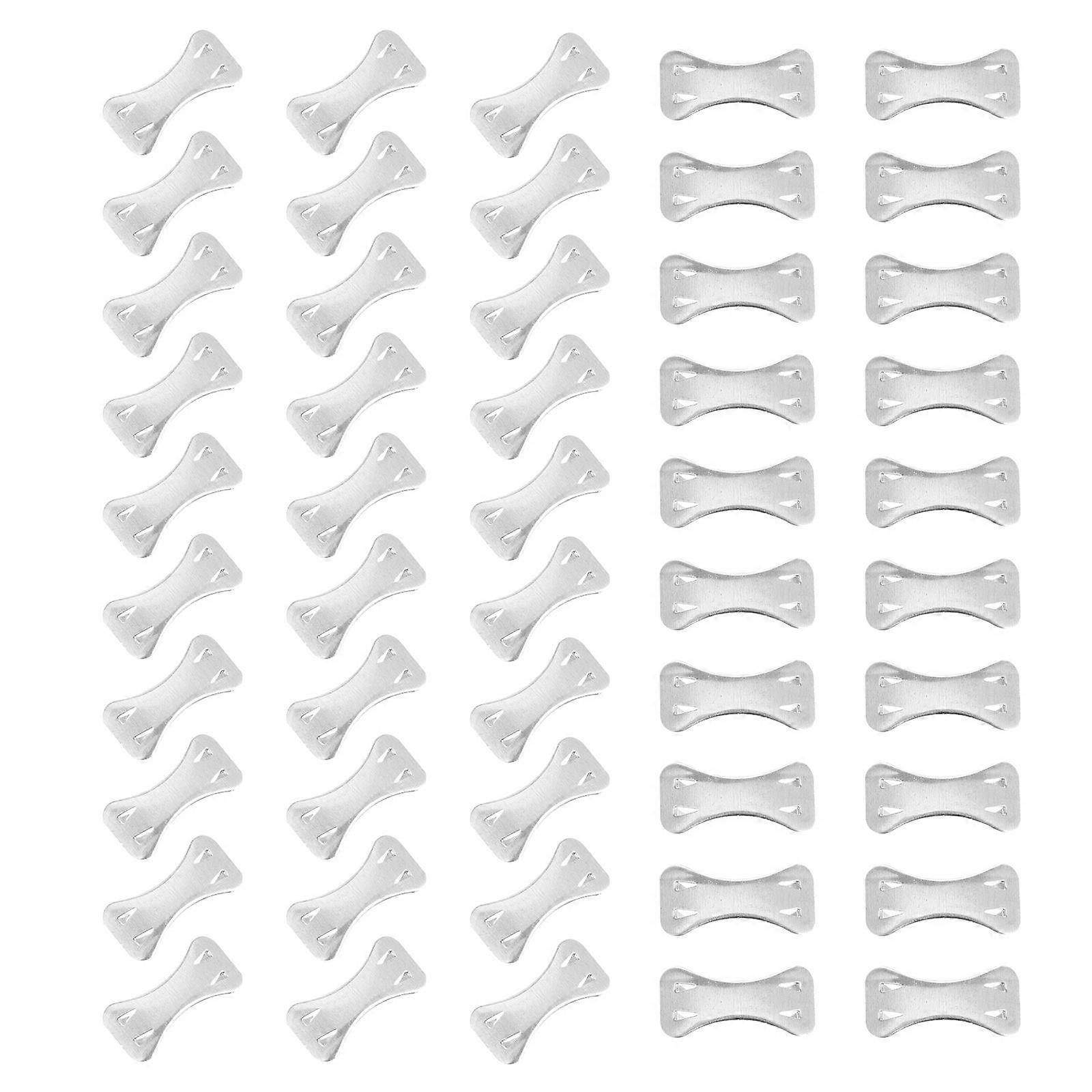 Silver Aluminum Bandage Clip for Reliable Support 100Pcs