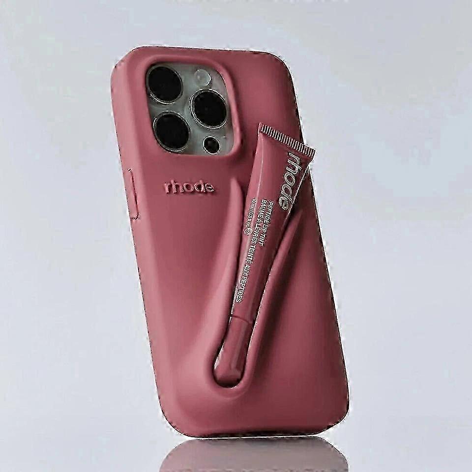 Rhode Lip Gloss Raspberry Phone Case for iPhone 16 15 14 13 12 11 Pro Max C