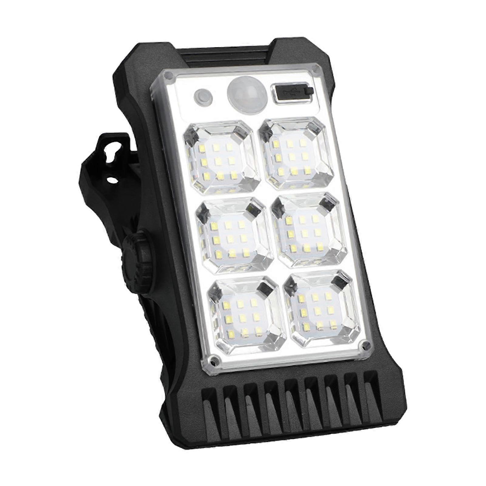 Solar Fence Lights with Motion Sensor, USB Rechargeable IP65 Weatherproof Wall and Patio Lighting