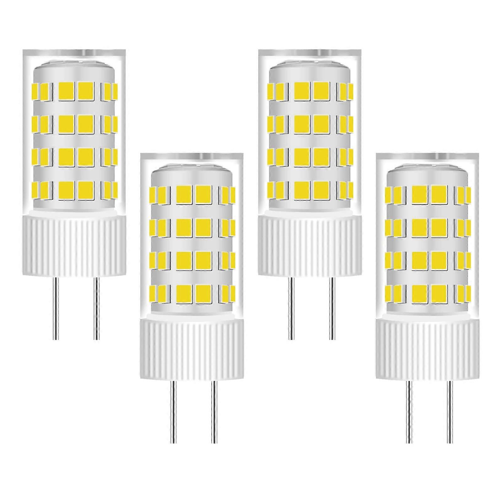 G5.3 LED Bulb 110V 4W Warm White No Flicker Energy Saving Halogen Replacement 4 Pack