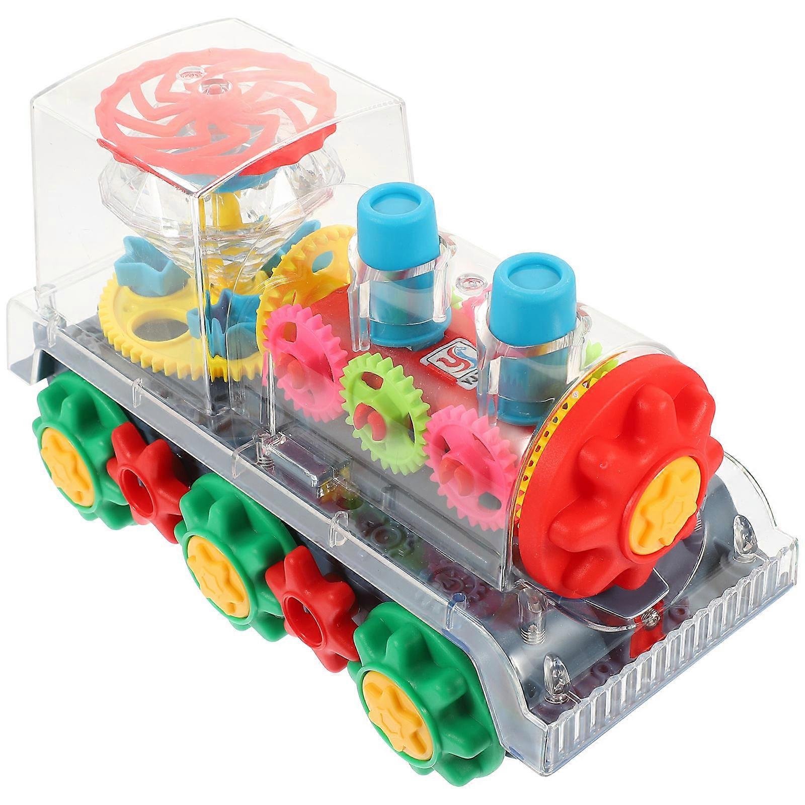 Light Up Toy Car Battery Operated Train for Playing Educational