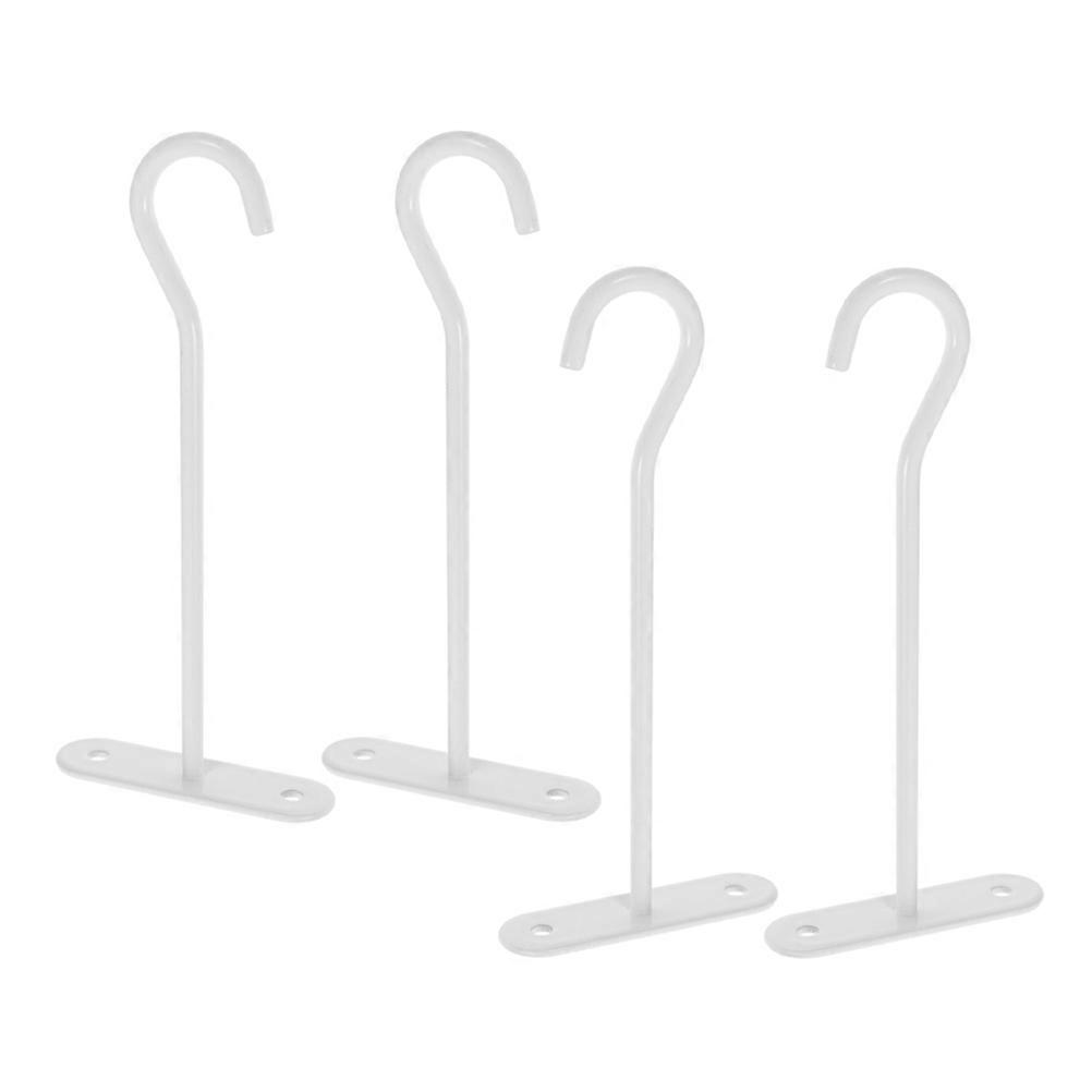 Plant Hooks Ceiling Hooks for Hanging Plants Metal White 12Pcs Set