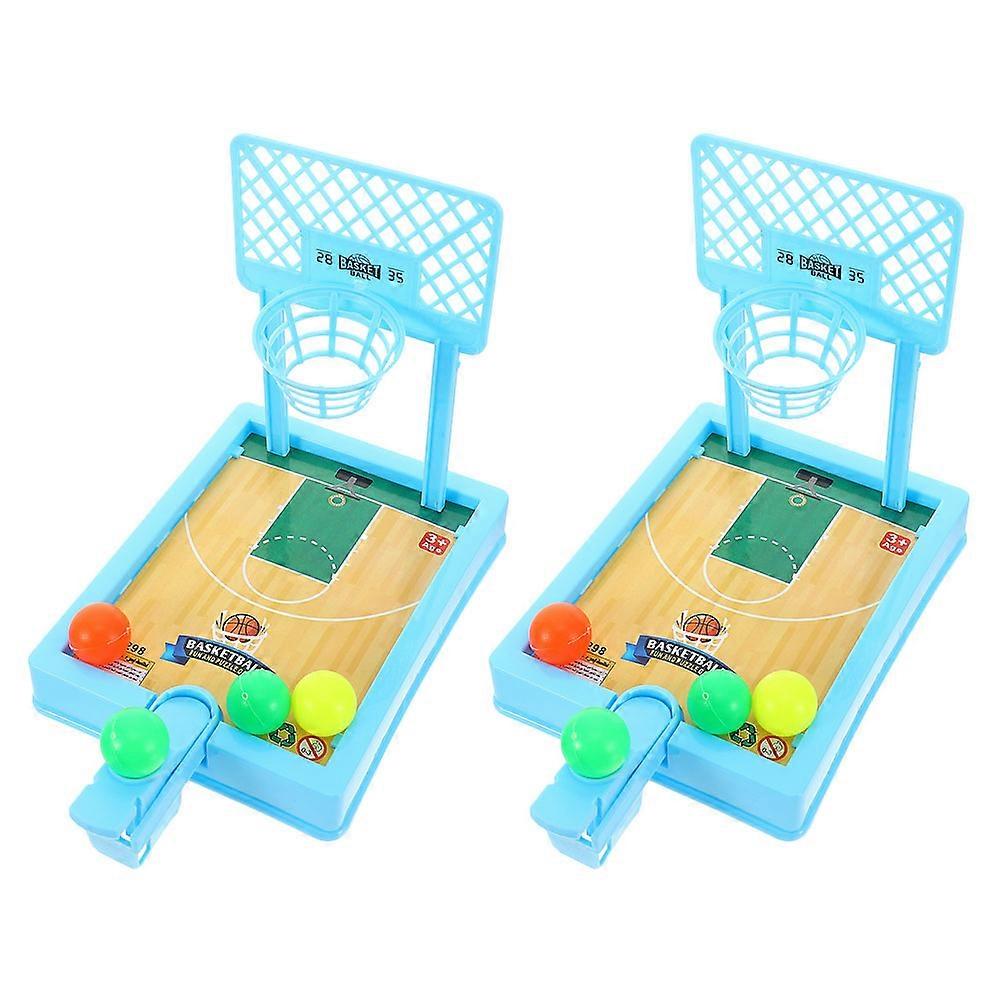 Children Basketball Toy for Playing 2Sets Tabletop Basketball Game with Balls